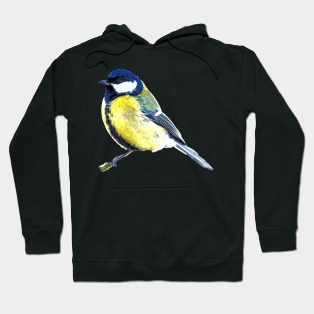 Great Tit Hoodie by bywhacky